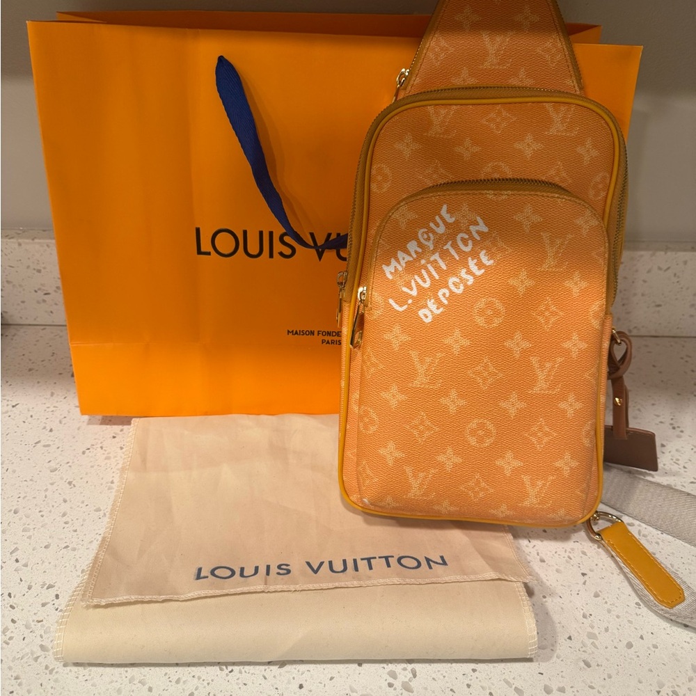 Louis Vuitton Peach Monogram Shoulder Bag